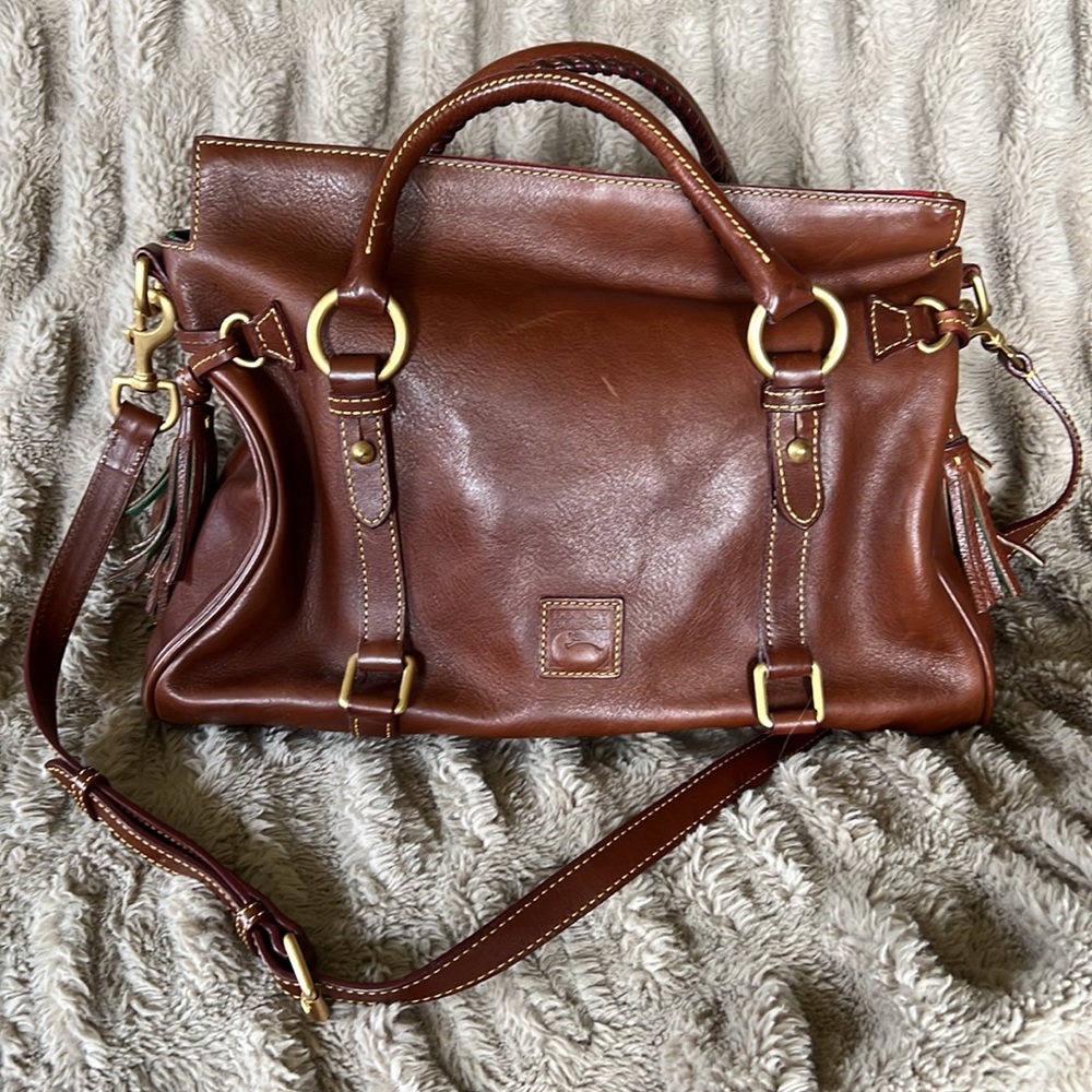 Florentine large Dooney & Bourke Satchel with Tassels.